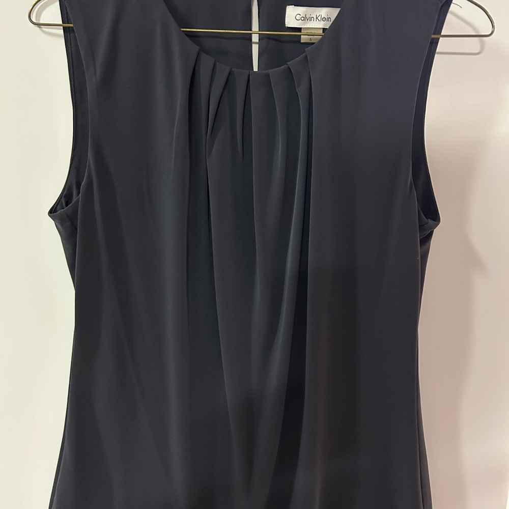 Calvin Klein Women's Black Sleeveless Top